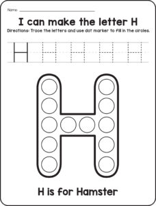 Alphabet tracing sample 4
