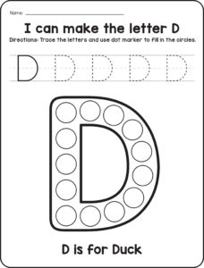 Alphabet tracing sample 3