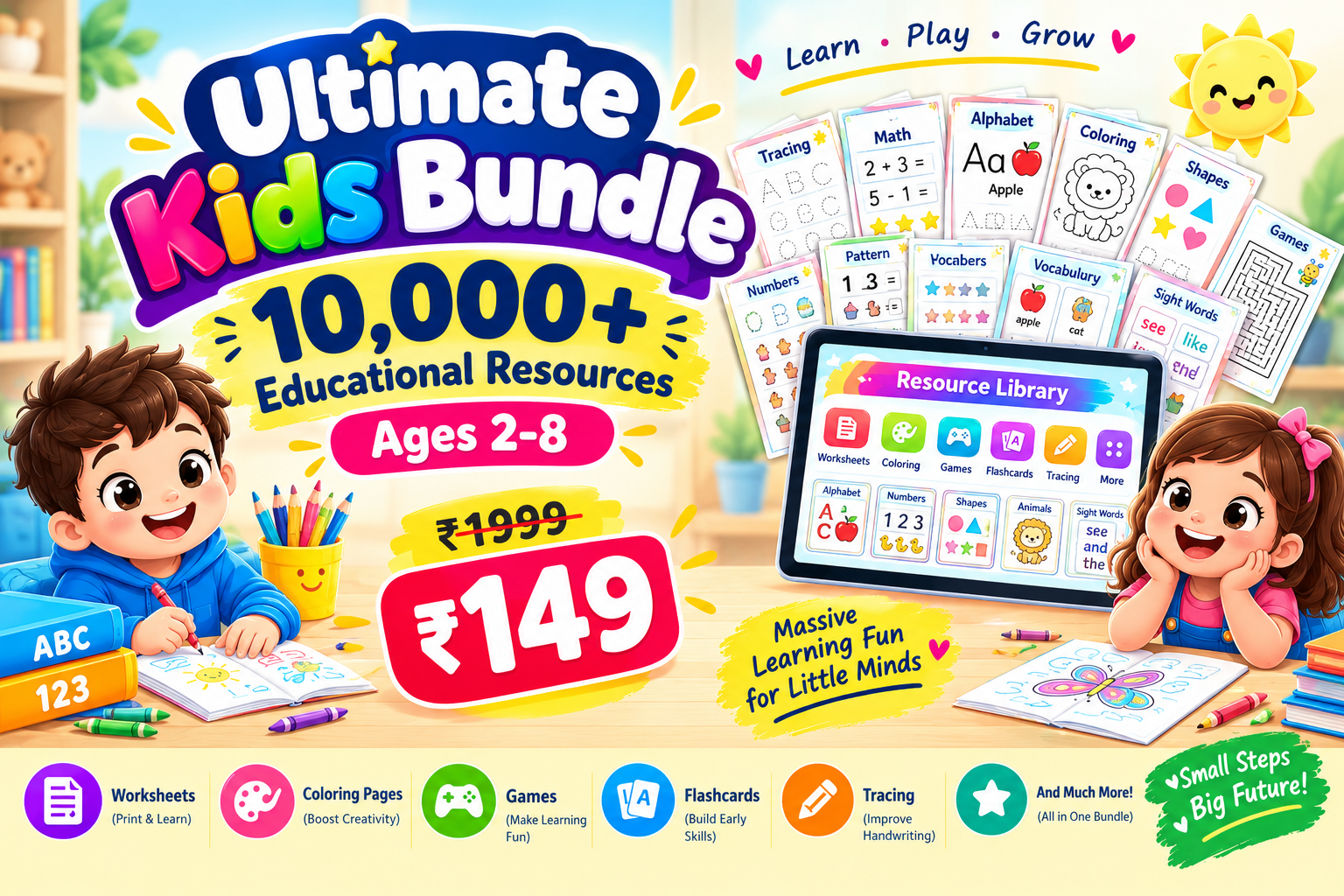 Ultimate Kids Bundle - Educational Worksheets
